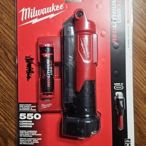 Milwaukee Red and Black USB Rechargeable Light